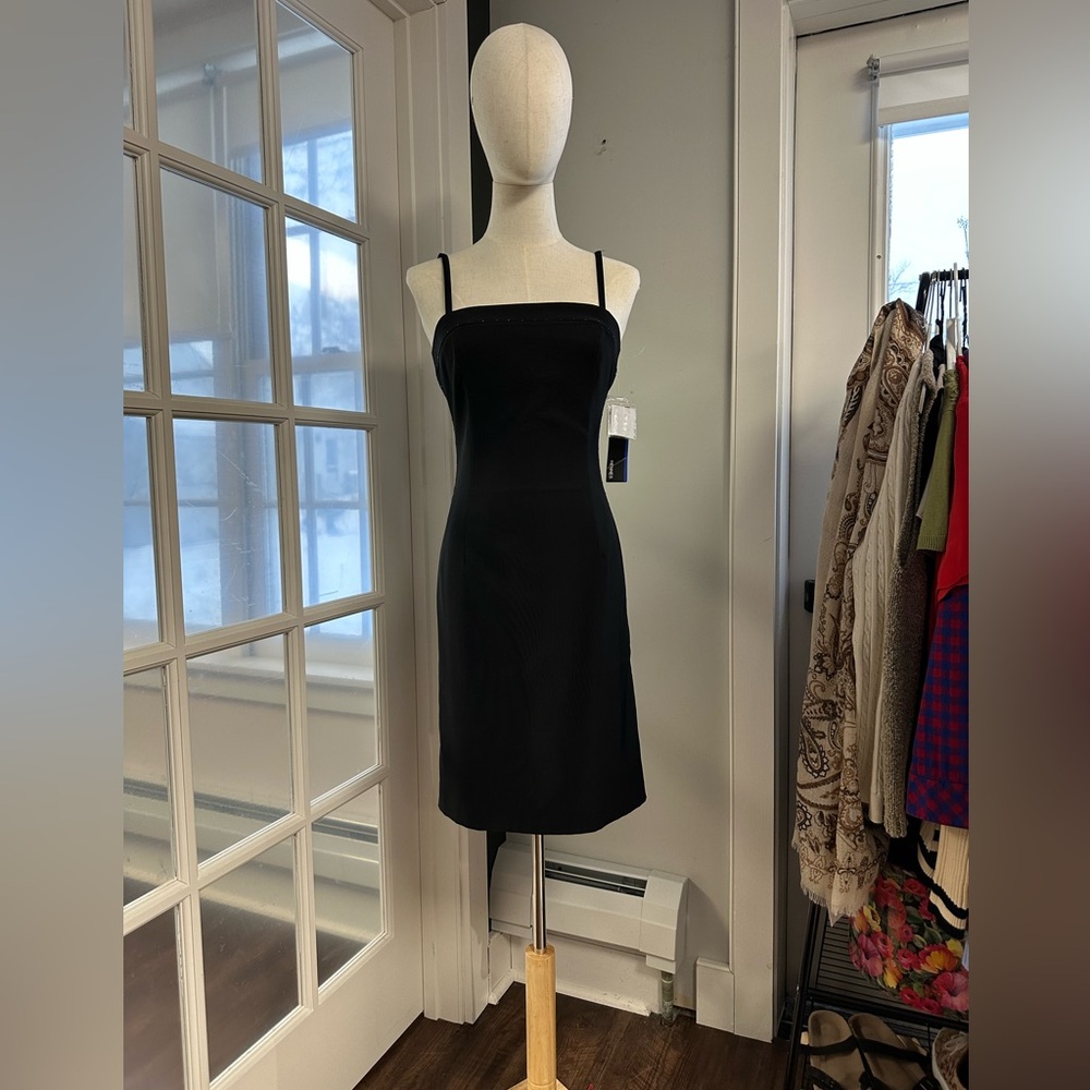 90s Vintage • LBD spaghetti strap